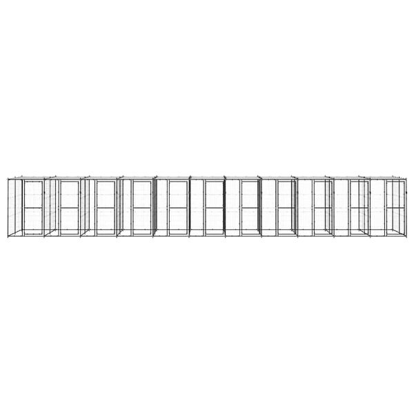 vidaXL &Uacute;tihundabyrgi St&aacute;l me&eth; Paki 26,62 m&sup2;