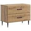 vidaXL Noat&ouml;flu sk&aacute;pur me&eth; sk&uacute;ffu Handverkseik 62 x 34,5 x 47,5 cm