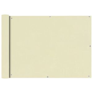 vidaXL Skilr&uacute;m &aacute; Svalir Oxfordefni 75x400 cm Rj&oacute;mahv&iacute;tt