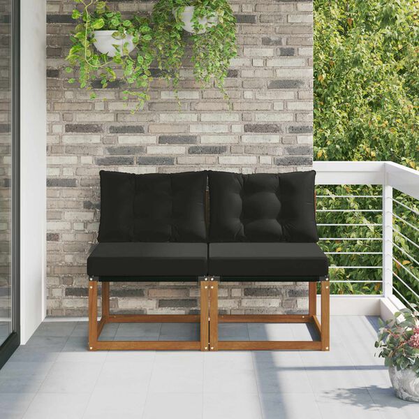 vidaXL 2 Stykki Utandeildar mi&eth;sofa