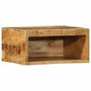 vidaXL Vegghengdur sj&oacute;nvarpssk&aacute;pur 40x30x19 cm Solid gr&oacute;ft vi&eth;ar Mang&oacute;