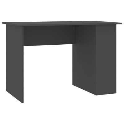 800578 vidaXL Desk Grey 110x60x73 cm Chipboard