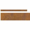 vidaXL Gar&eth;ja&eth;ar 4 pcs Rusty 450 x 0.05 x 15 cm Ve&eth;rastytta