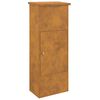vidaXL P&oacute;stkassi me&eth; geymslu Rusty 44,5 x 29 x 110,5 cm Ve&eth;ra&eth; st&aacute;l
