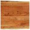 vidaXL Bor&eth;plata 60x60x3,8 cm Ferhyrnd Akas&iacute;uvi&eth;ur N&aacute;tt&uacute;rulegar Br&uacute;nir