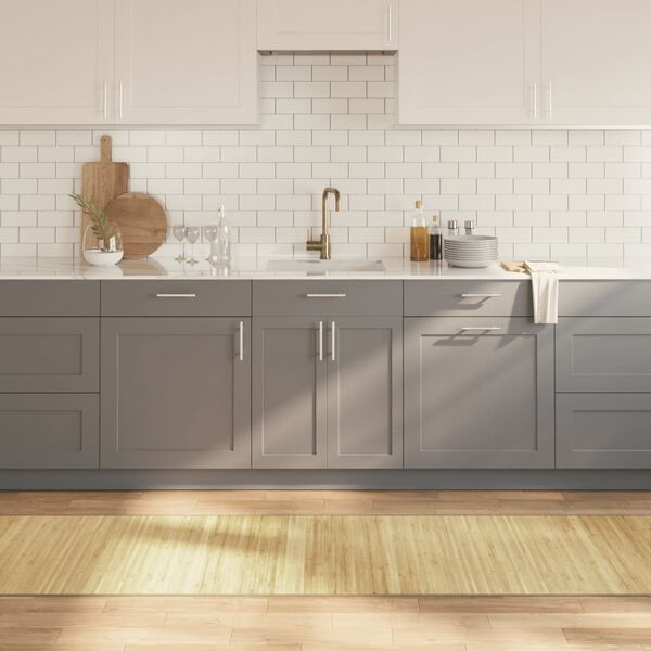 vidaXL Motta R&eacute;tthyrnd Lj&oacute;s N&aacute;tt&uacute;ruleg 70x400 cm Bambus