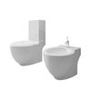 Hv&iacute;tt keramik salerni og bidet sett