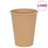 vidaXL Papp&iacute;rs kaffibollar 1000 stk 12oz 300ml Br&uacute;nn