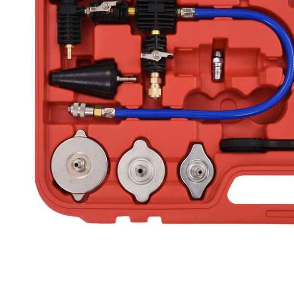 vidaXL Þrýstingsprófun fyrir Kælikerfi og Vatnskassalok 28 Hlutir