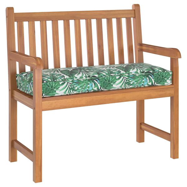 vidaXL Brettp&uacute;&eth;i fyrir bekk Laufmynstur 100 x 40 x 8 cm Oxford efni