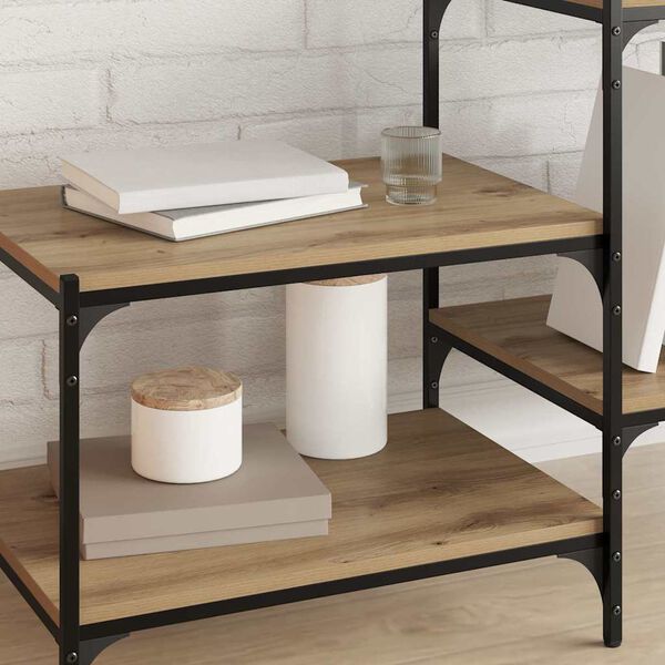 vidaXL B&oacute;kask&aacute;pabretti 4 pcs Br&uacute;nn 60 x 40 x 1,5 cm Samsettur vi&eth;ur