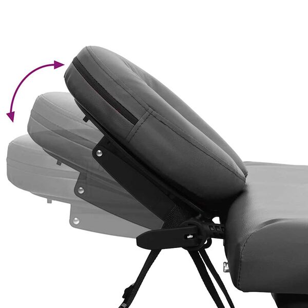 110176 vidaXL Nuddbor&eth; me&eth; 4 sv&aelig;&eth;um &Aacute;lgrind Reykgr&aacute;tt 186x68 cm