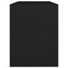 vidaXL Snyrtiborðskollur Svartur 70x35x45 cm Samsettur Viður