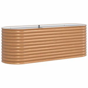 vidaXL H&aelig;kka&eth; r&uacute;m Br&uacute;nn 240 x 80 x 81 cm St&aacute;l