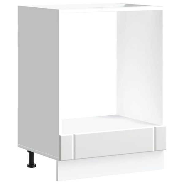 vidaXL Ofnskápur Lucca Hvítur Samsettur Viður