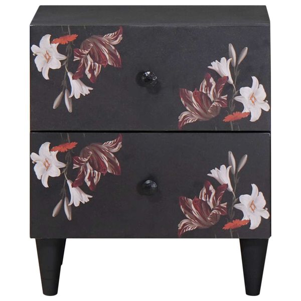 vidaXL N&aacute;ttbor&eth; me&eth; sk&uacute;ffu 2 pcs Br&uacute;nn 40 x 33,5 x 46 cm Hart mang&oacute;tr&eacute;