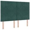 vidaXL H&ouml;f&eth;agafl D&ouml;kkgr&aelig;n 160 cm Flauel