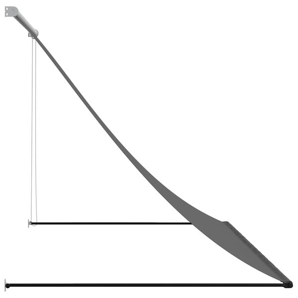 vidaXL &Uacute;tdraganleg Mark&iacute;sa 200x150 cm Reykgr&aacute;tt Efni og St&aacute;l