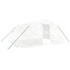 vidaXL gr&oacute;&eth;urh&uacute;s me&eth; st&aacute;lgrind hv&iacute;tt 20 m&sup2; 5x4x2,3 m