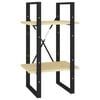 vidaXL B&oacute;kask&aacute;pur me&eth; 2 Hillum 40x30x70 cm Gegnheil Fura