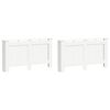 vidaXL Ofnhl&iacute;far 2 stk. Hv&iacute;tar 152x19x81,5 cm MDF
