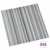 vidaXL G&oacute;lflagnir 55 pcs Lj&oacute;sgr&aacute;r 5,11 m&sup2; PVC