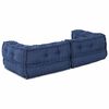 vidaXL Modul s&oacute;fi 3 pcs Indigo 140 x 70 x 36 cm d&uacute;kur