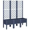 vidaXL Gr&oacute;&eth;urkassi me&eth; Rimlagrind 120x40x142 cm Bl&aacute;gr&aacute;tt PP