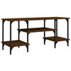 vidaXL Sjónvarpsskápur Brúnn Eikarlitur 102x35x45,5 cm Samsettur Viður