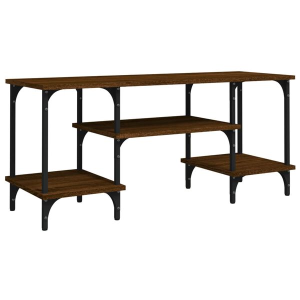 vidaXL Sjónvarpsskápur Brúnn Eikarlitur 102x35x45,5 cm Samsettur Viður