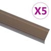 vidaXL Tr&ouml;ppunef L-laga 5 stk &Aacute;l 90 cm Br&uacute;n