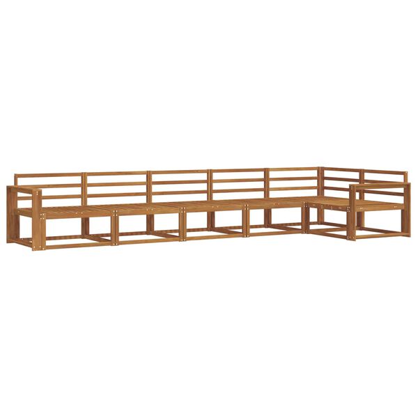 vidaXL &Uacute;ti s&oacute;fasett 6 pcs N&aacute;tt&uacute;rulegur Hrein akas&iacute;utr&eacute;