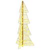 vidaXL J&oacute;latr&eacute; me&eth; 100 LED Heitur hv&iacute;tur 120 cm PET