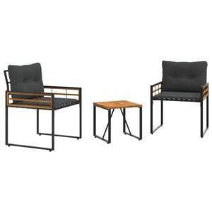 vidaXL Utandyra h&uacute;sgagna sett me&eth; p&uacute;&eth;i 3 pcs Dimmgr&aacute;r