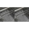 vidaXL L&iacute;nulegt Sturtufr&aacute;rennsli 2 stk 630x140 mm Ry&eth;fr&iacute;tt St&aacute;l