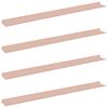 vidaXL Flj&oacute;tandi skrifbor&eth; 4 pcs Bleikur 100 x 9 x 2,5 cm St&aacute;l