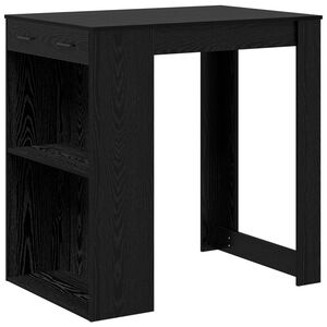 vidaXL Barbor&eth; Svartur Eik 102 x 70 x 103,5 cm Samsettur vi&eth;ur