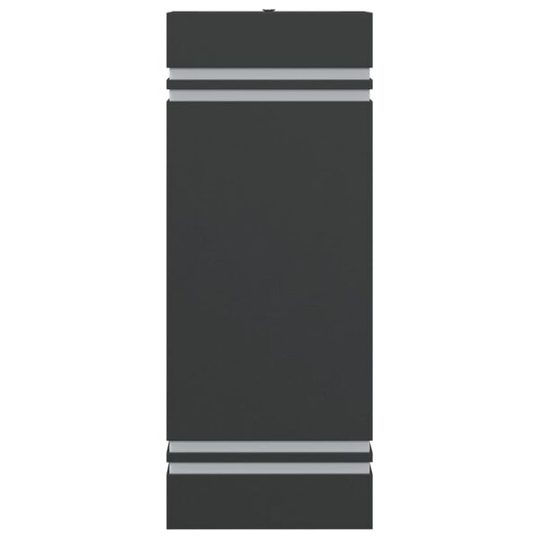 vidaXL &Uacute;tivegglj&oacute;s Svart Ry&eth;fr&iacute;tt St&aacute;l