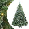 vidaXL Gervi j&oacute;latr&eacute; me&eth; 300 LED me&eth; standi Gr&aelig;nn 210 cm PE og PVC