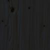 vidaXL Rúmgrind Svört Gegnheill viður 75x190 cm Lítil Einbreið