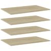 805352 vidaXL Bookshelf Boards 4 pcs Sonoma Oak 80x50x1,5 cm Chipboard