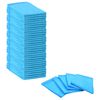 vidaXL Efnish&aacute;&eth; hundap&uacute;&eth;i 50 pcs Bl&aacute;r og hv&iacute;tur 120 x 80 cm &Oacute;ofin efni