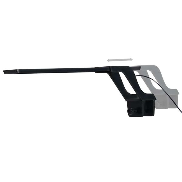 vidaXL LED Lj&oacute;s fyrir Fiskab&uacute;r me&eth; Klemmu 35-55 cm Bl&aacute;tt og Hv&iacute;tt