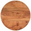 vidaXL Bor&eth;plata &Oslash;60x3,8 cm Kringl&oacute;tt Gegnheill Akas&iacute;uvi&eth;ur
