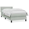 vidaXL Spring-d&yacute;na me&eth; d&yacute;nu Lj&oacute;sgr&aacute;r 80x210 cm Flauel