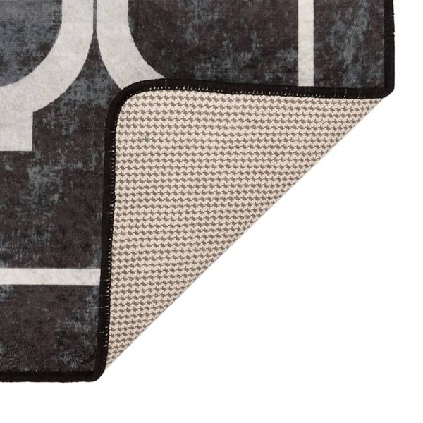 vidaXL G&oacute;lfmotta &THORN;vottheld 190x300 cm Sv&ouml;rt og Hv&iacute;tt