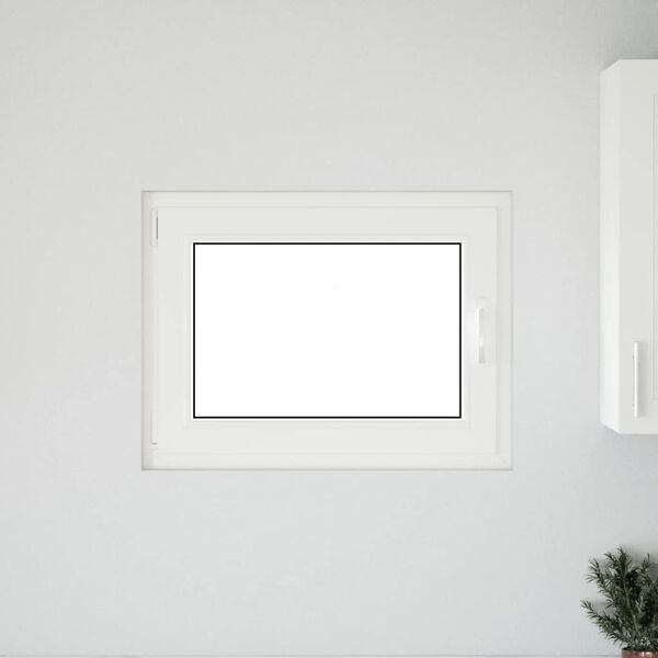 vidaXL kjallaragluggi &bdquo;RISOR&ldquo; 80x60 cm halla- og sn&uacute;ningsgluggi DIN vinstri antras&iacute;t