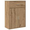 vidaXL Vi&eth;beinteyfla Artisan Eik 60 x 30 x 84 cm Samsettur vi&eth;ur