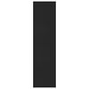 vidaXL Bókahilla/Skilrúm Svart 155x24x160 cm Samsettur Viður