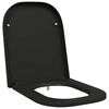 vidaXL WC sete Svartur 47,5 x 35 x 3,6 cm Duroplast